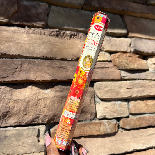 fresh flowers incense